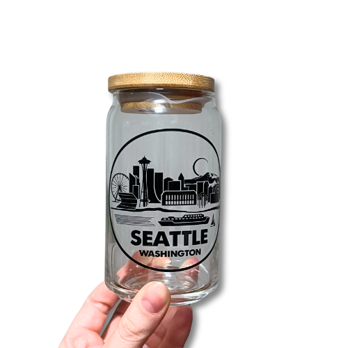 Seattle Beer Can Glass 16oz