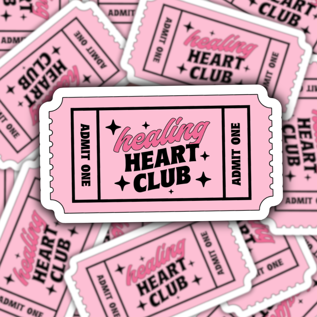Healing Heart Club Sticker