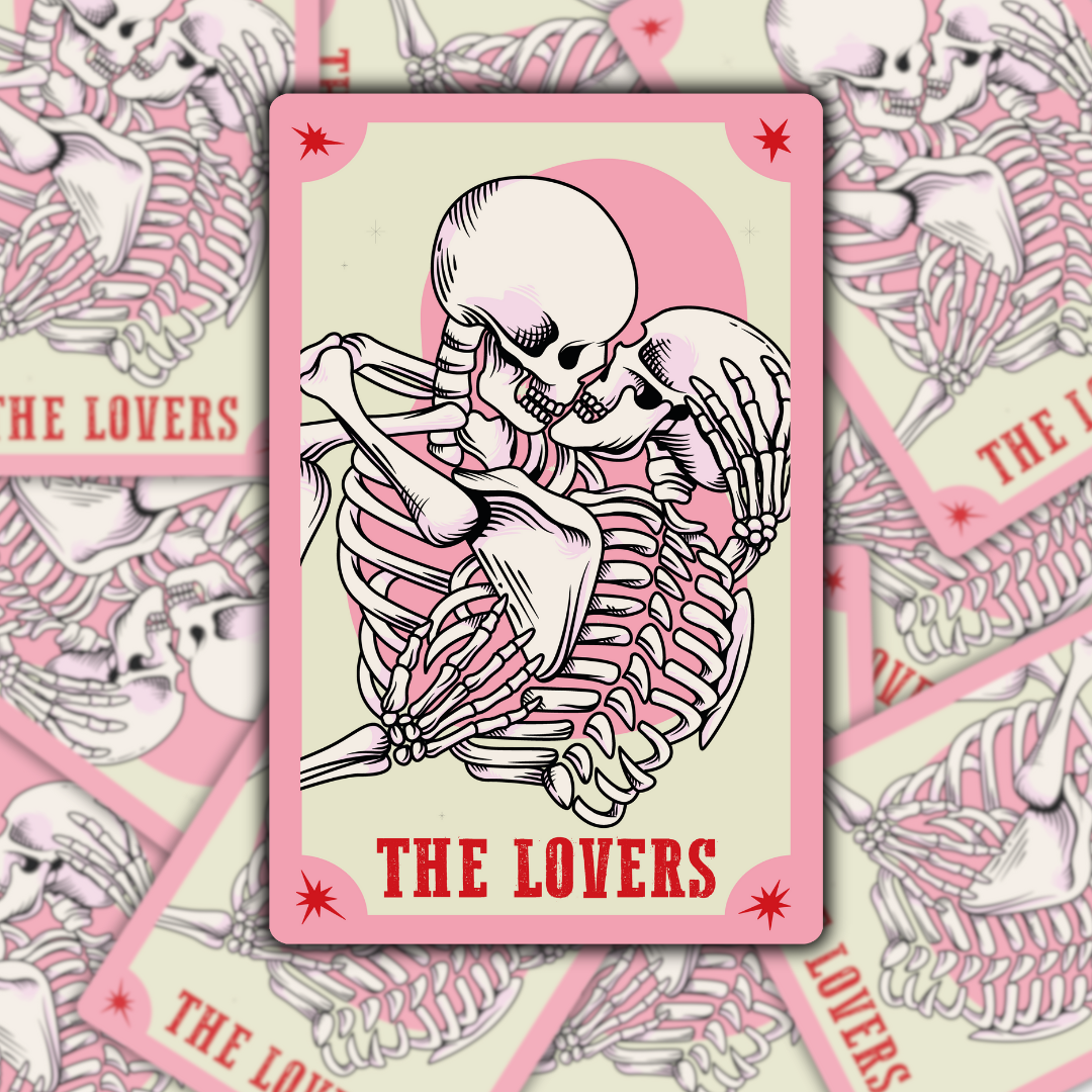The Lovers Tarot Card Waterproof Sticker