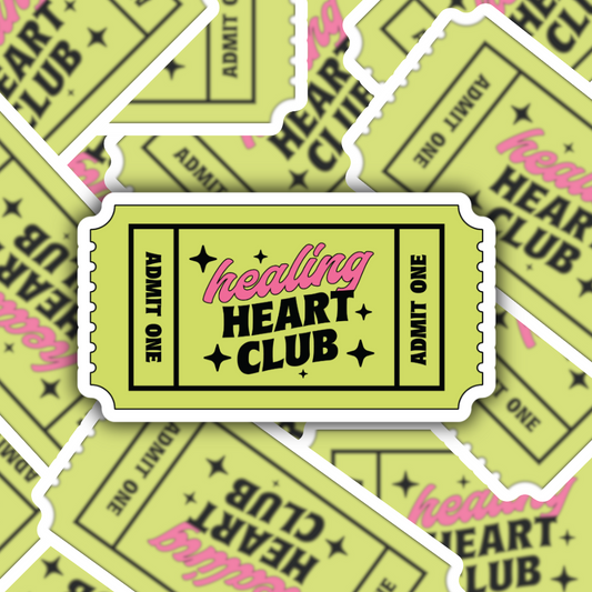 Healing Heart Club Waterproof Sticker