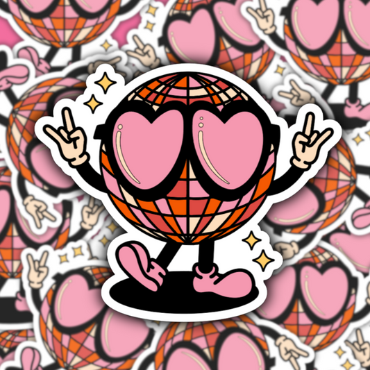 Groovy Disco Dude Sticker