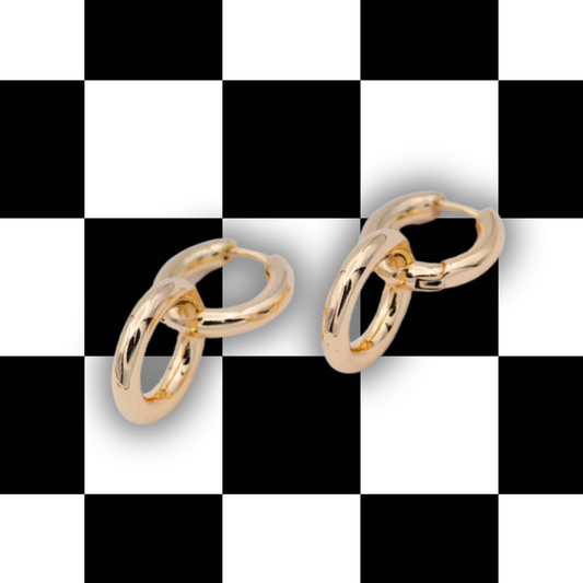 Intertwined Huggie Earrings - 14K Gold Filled