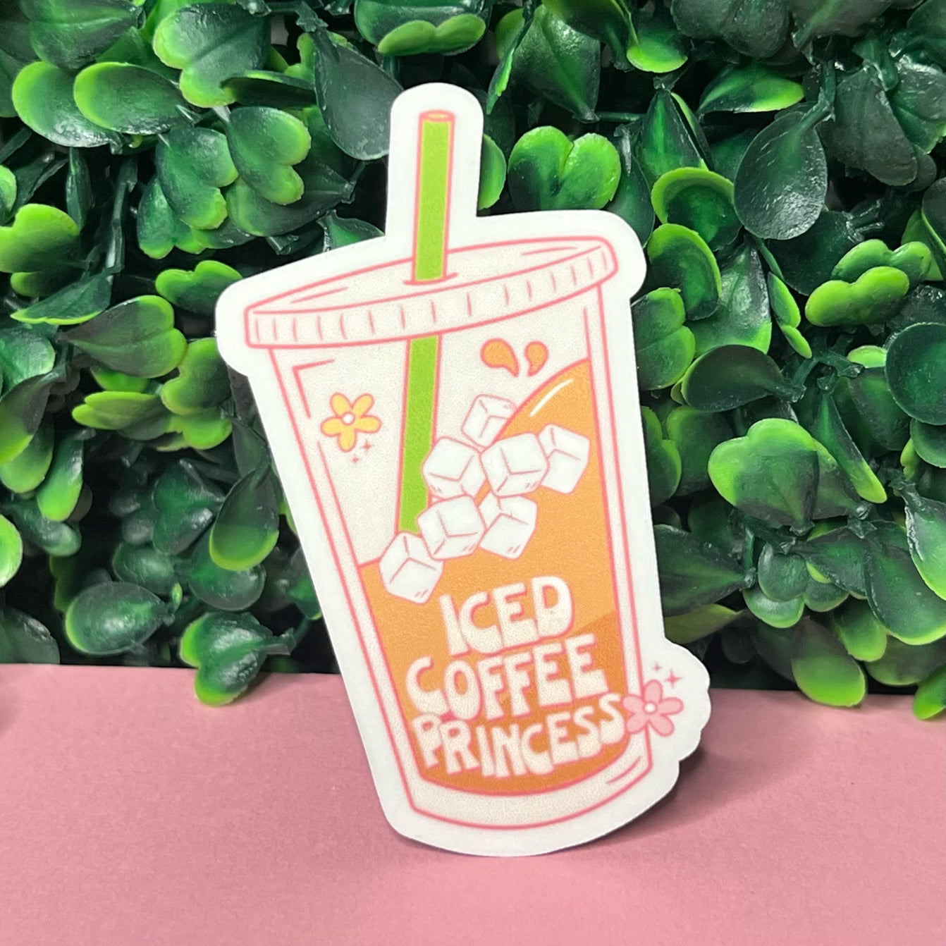 Iced Coffee Princess Sticker