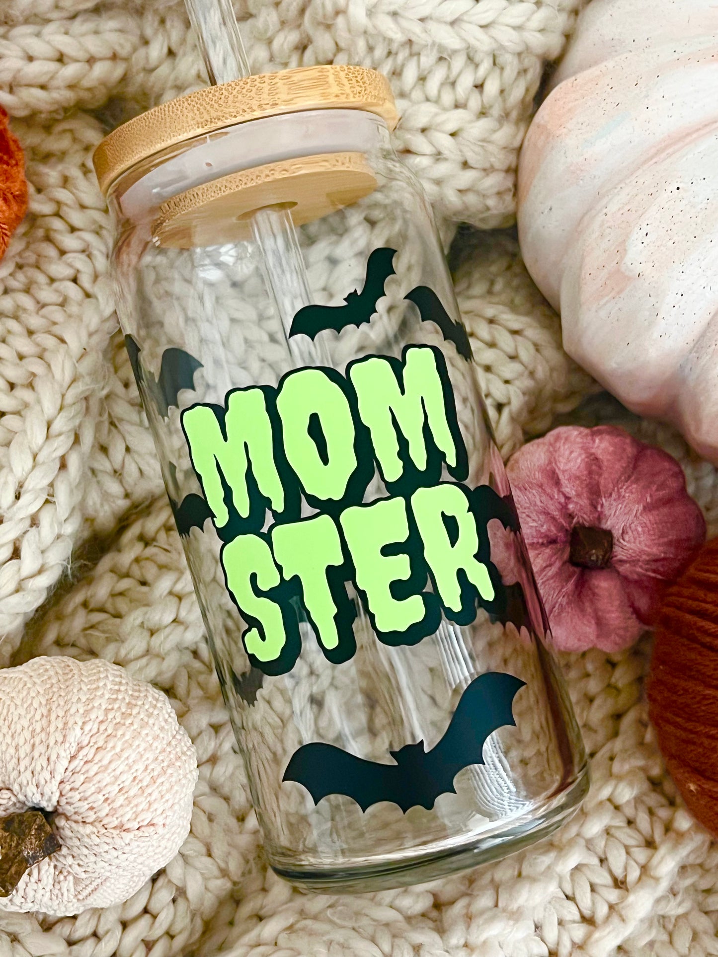 Momster Glow-in-the-Dark Beer Can Glass