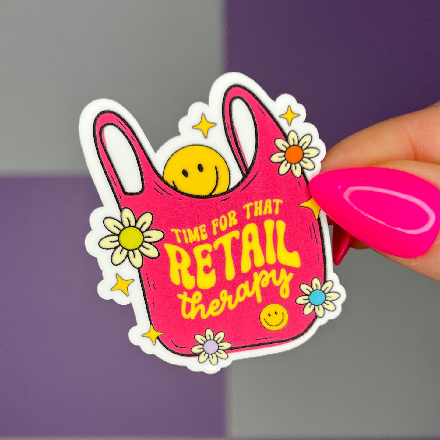 Retail Therapy Sticker